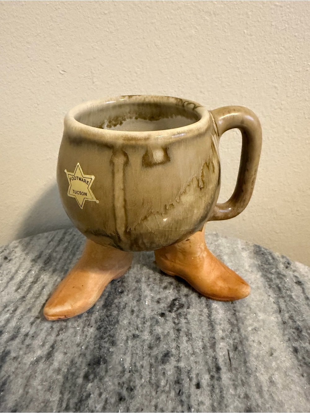 Vintage Five Bridges Ceramic Boot Mug